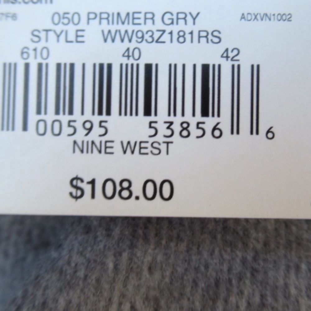 Relist 11/10❌ Nine West blue faux fur collar gray coat size S - Picture 14 of 16